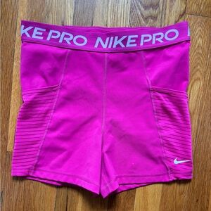 Nike Pro Pink 3 inch Athletic Shorts - flaw